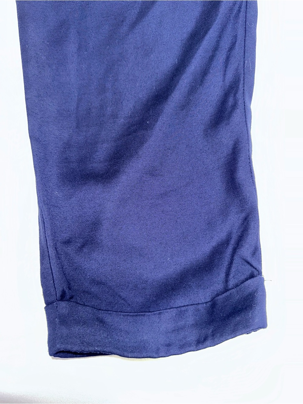 Lilly Pulitzer ladies navy blue Pants size 6 pleated cropped with pockets - Picture 2 of 10